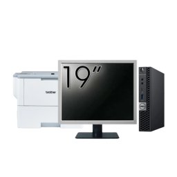 Pachet Calculator Second Hand DELL OptiPlex 5060 Mini PC, Intel Core i5-8500T 2.10-3.50GHz, 8GB DDR4, 256GB SSD + Monitor 19" + Imprimanta Brother HL-L6300DW NewTechnology Media