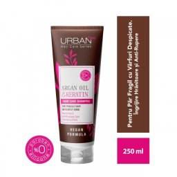 Șampon păr fragil cu ulei de argan și cheratină