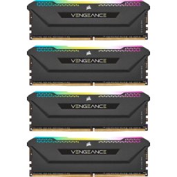 Memorie Corsair DDR4 - 32 GB -3200 - CL - 16 - Quad-Kit, RAM (black, CMH32GX4M4E3200C16, Vengeance RGB PRO SL)
