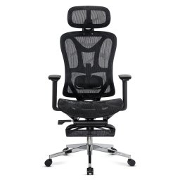 Scaun de birou ergonomic negru cu suport lombar și brate reglabile 3D SYYT 9519
