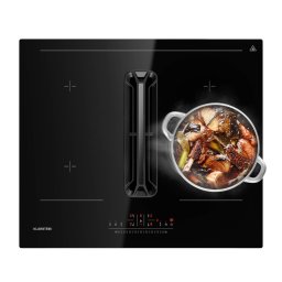 Klarstein Plită cu inducție AirJet 60 Down Air System + DownAir-hota, 10 000 W, 600 m³/h, Boost (DSM_Airjet_60_Black)