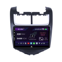 Navigatie Chevrolet Aveo (2014-2017), Android 13, A-Octacore 4GB RAM + 64GB ROM, 9 Inch - AD-BGA9004+AD-BGRKIT234