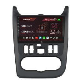 Navigatie Dacia Logan Duster Sandero 2009-2013, Android 13, A-Octacore 4GB RAM + 64GB ROM, 9 Inch - AD-BGA9004+AD-BGRKIT367B