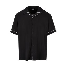 Urban Classics Cămașă negru / alb