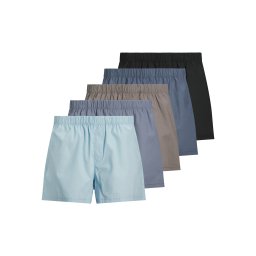 JACK & JONES Boxeri 'Milano' albastru porumbel / albastru deschis / gri / gri fumuriu / negru