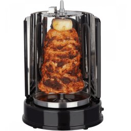 HEINRICH"S HDG 8687 Grill Electric Black 1400 W Doner kebab gratar pentru casa, kebab grill rotissiere chicken grill gyros kebab, rotiserie, grill electric