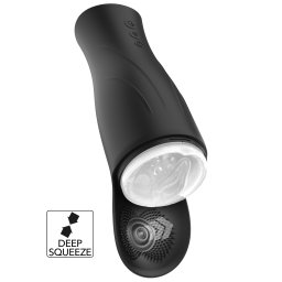 Hidden Desire Fusion Deep Squeeze Nutbuster Triple Masturbator Black