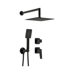 Deante NQL_N9YK - set de duș BLUR cu baterie încastrată, negru