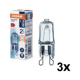 Set de 3 becuri pentru cuptor HALOPIN G9/40W/230V 2700K - Osram
