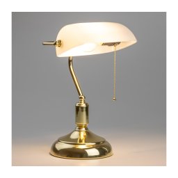 BRILAGI - Lampă de birou BANK OFFICE, 1xE27/60W/230V, aurie/albă