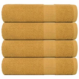 Prosoape de mana 4 buc Aur 50x100 cm 360 g/m² 100% bumbac GartenMobel Dekor