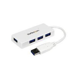 MINI USB 3.0 HUB ST4300MINU3W, 4 porturi, alb
