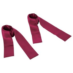 S&M - set de legături din satin roșu - 2 piese