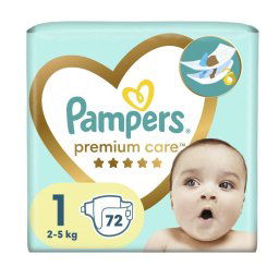 Pampers Premium Care Diapers 2-5kg size 1-NEWBORN, 72pcs