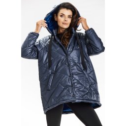 Awama Woman's Jacket A687 Navy Blue