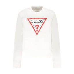 Hanorac Guess alb cu logo