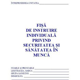 0,92 Lei/ buc - PACHET 300 Fise SSM ( Fise de instruire individuala privind securitatea si sanatatea in munca ) + CADOU 1 PIX SCHNEIDER K15