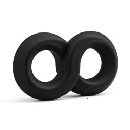 SuperLove Dual Premium Thick Silicone Erection Cock Ring Black