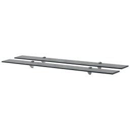 Rafturi suspendate, 2 buc., 100 x 20 cm, sticla, 8 mm GartenMobel Dekor