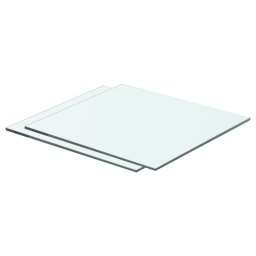 Rafturi, 2 buc., 40 x 30 cm, panouri sticla transparenta GartenMobel Dekor