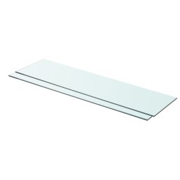 Rafturi, 2 buc., 80 x 20 cm, panouri sticla transparenta GartenMobel Dekor