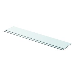 Rafturi, 2 buc., 90 x 15 cm, panouri sticla transparenta GartenMobel Dekor