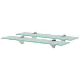Rafturi suspendate, 2 buc., 50 x 20 cm, sticla, 8 mm GartenMobel Dekor