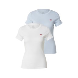 LEVI'S ® Tricou 'Essential Tee (2-Pack)' albastru pastel / alb