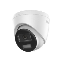 Camera IP TURRET exterior, 2 MP, HiLook, IR 30 m, iluminare duală, PoE, microfon, lentilă 2,8 mm, IP67, IPC-T220HA-LUC