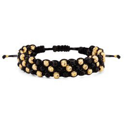 Bratara Momentum Gold din AUR 14K si Onix