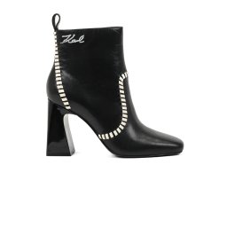KARL LAGERFELD Ghete Astra Nova Ankle Whipstitch Bt KL33142 000-black lthr