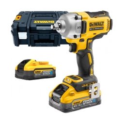 DeWalt - DCF891H2T - Masina de insurubat cu impact cu 2 acumulatori, Li-Ion, 18 V, 5 Ah, patrat 1/2 inch, 830 Nm, -, valiza speciala