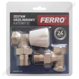 Set robineti radiator tur/retur coltari 1/2