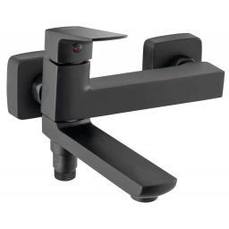 BVI1RVLBL - Baterie perete cada/dus Vitto VerdeLine, negru cu set de dus si pipa comutator