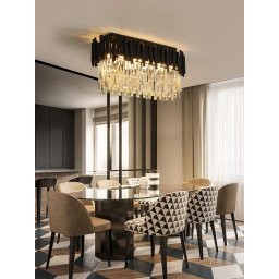 Plafoniera Scaly Black 75x30