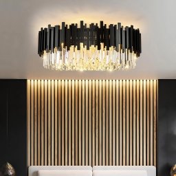 Plafoniera Scaly Black 800