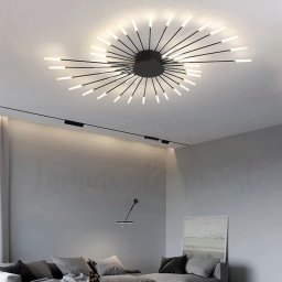 Lustra LED 126 W Fan Light Black XL 42, 115 cm