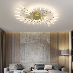 Lustra LED 126 W Fan Light Gold XL 42, 115 cm