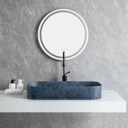 Lavoar pe blat, Ceramica, Albastru, Marble LDPHY806475D86