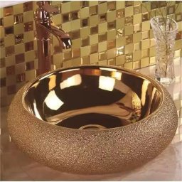 Lavoar pe blat, Ceramica, Auriu, Fancy LDPX037A046