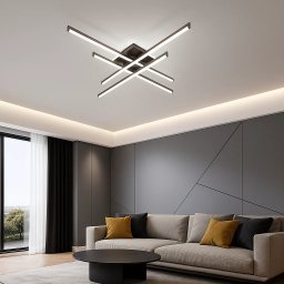 Lustra LED Dormitor 69W Zig Zag Vision Maro 5