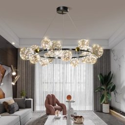 Candelabru LED 144W Magic Bubbles Negru 100