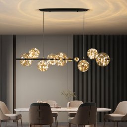 Candelabru LED 64W Magic Bubbles Dining Negru