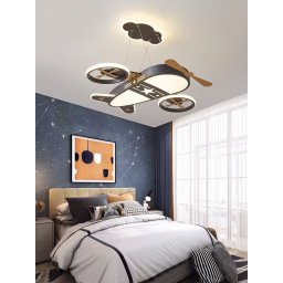 Candelabru copii 96W Airship Negru