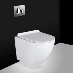 Vas de toaleta suspendat WC, cu capac SoftClose, LDPT-203