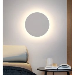 Aplica Perete LED 18W Aura Rotunda Alba 30 cm