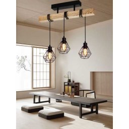 Lustra Vintage Wood Hexagonal 3