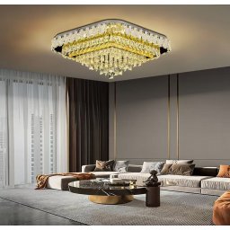 Plafoniera LED 112W Golden Haven 50 Square, Telecomanda