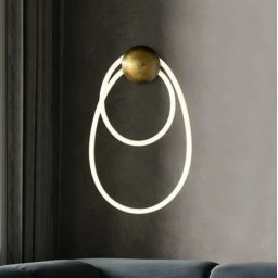 Aplica LED 28W Round Cable Gold
