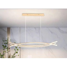 Candelabru Dining LED 80W Link Auriu, Telecomanda